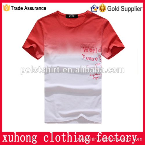 2015 Peijiaxin Fashion Design Casual Style Fine Cotton Custom Elongated T-shirt